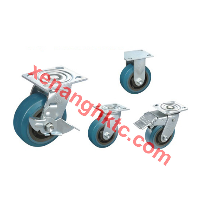 Flexible plastic-core PU wheel