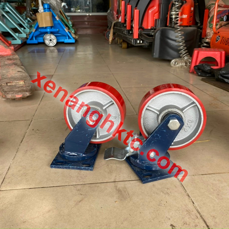 PU tải trọng lớn PU phi 150 càng xanh